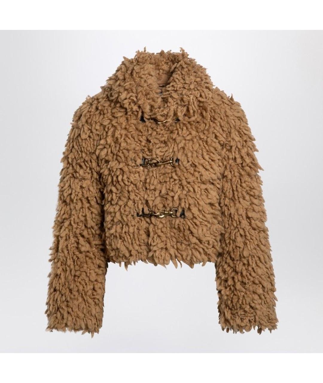 BURBERRY Коричневая шерстяная куртка, фото 3