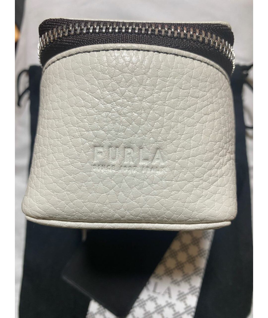 FURLA Белый кожаный кошелек, фото 7