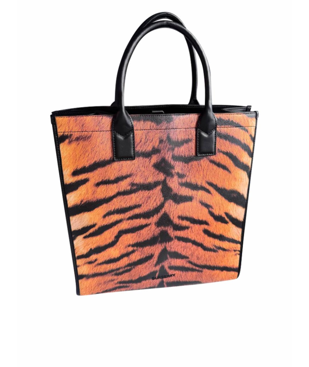 BURBERRY Кожаная сумка тоут, фото 1