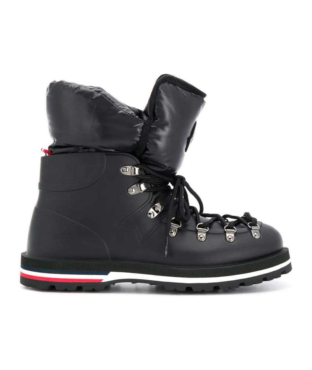 MONCLER Черные резиновые ботинки, фото 1