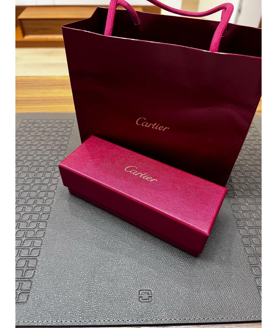 CARTIER Антрацитовые металлические солнцезащитные очки, фото 6