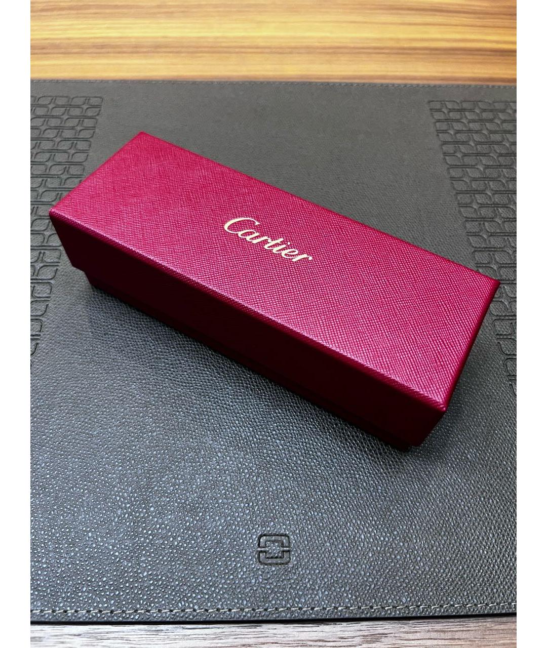 CARTIER Антрацитовые металлические солнцезащитные очки, фото 4
