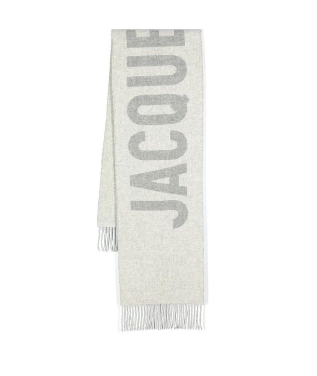 JACQUEMUS Серый шарф, фото 1