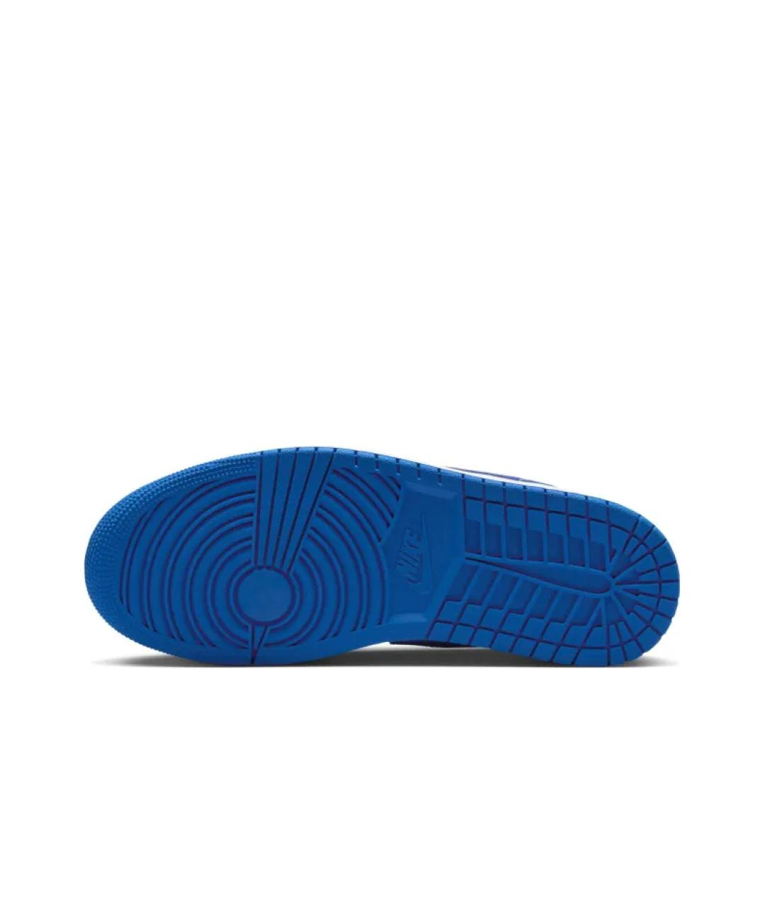 NIKE Синие кожаные низкие кроссовки / кеды, фото 5