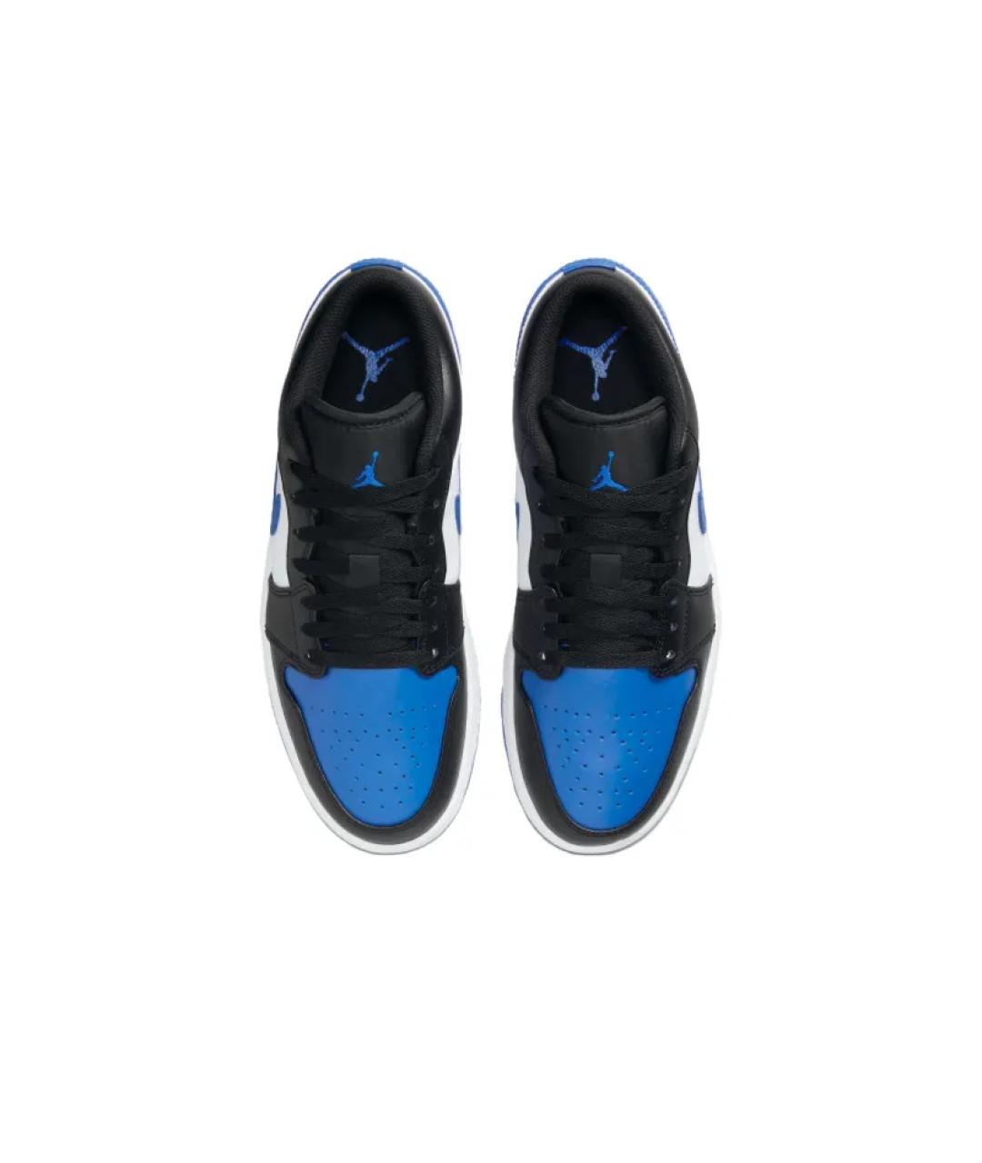 NIKE Синие кожаные низкие кроссовки / кеды, фото 3