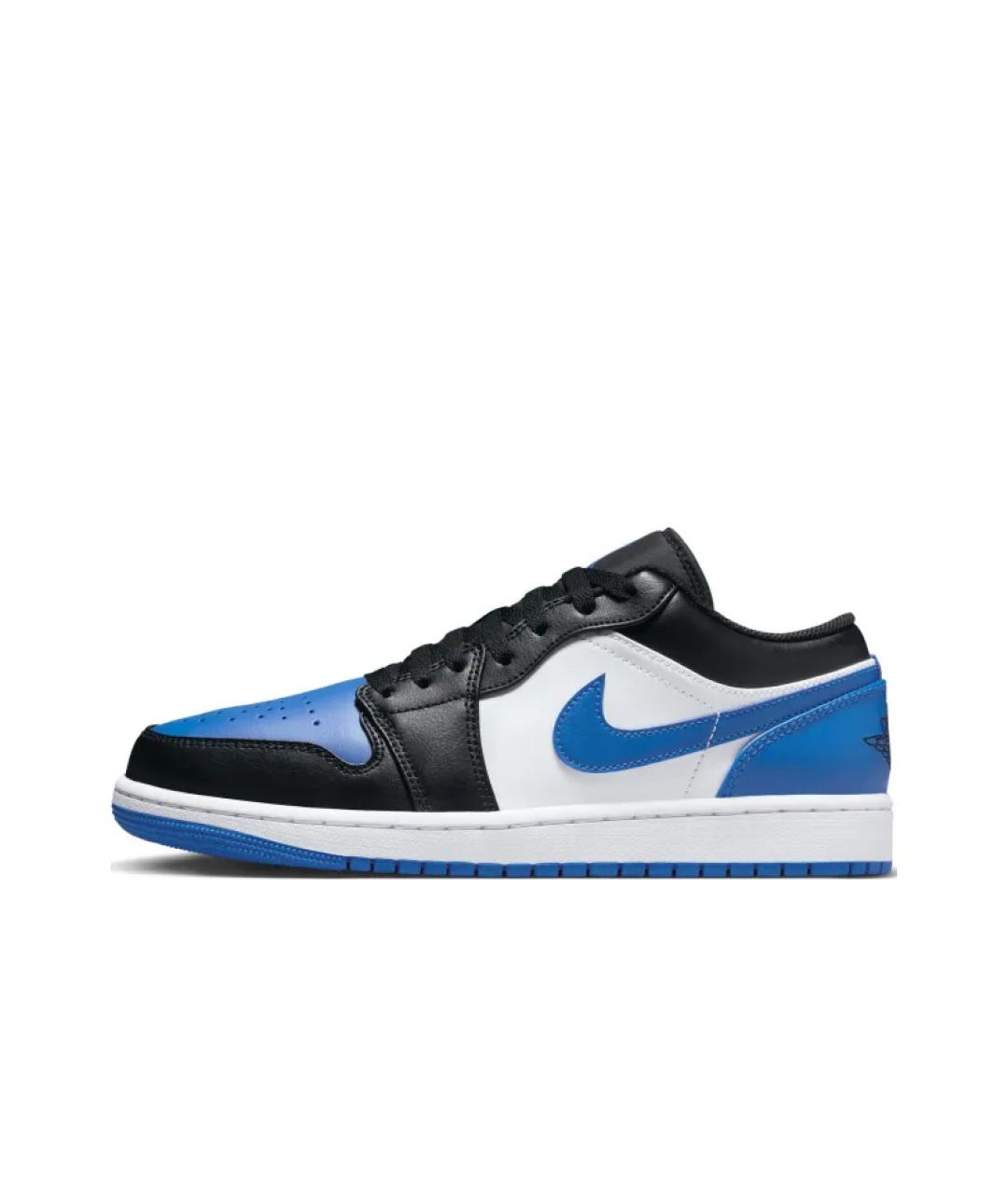 NIKE Синие кожаные низкие кроссовки / кеды, фото 4