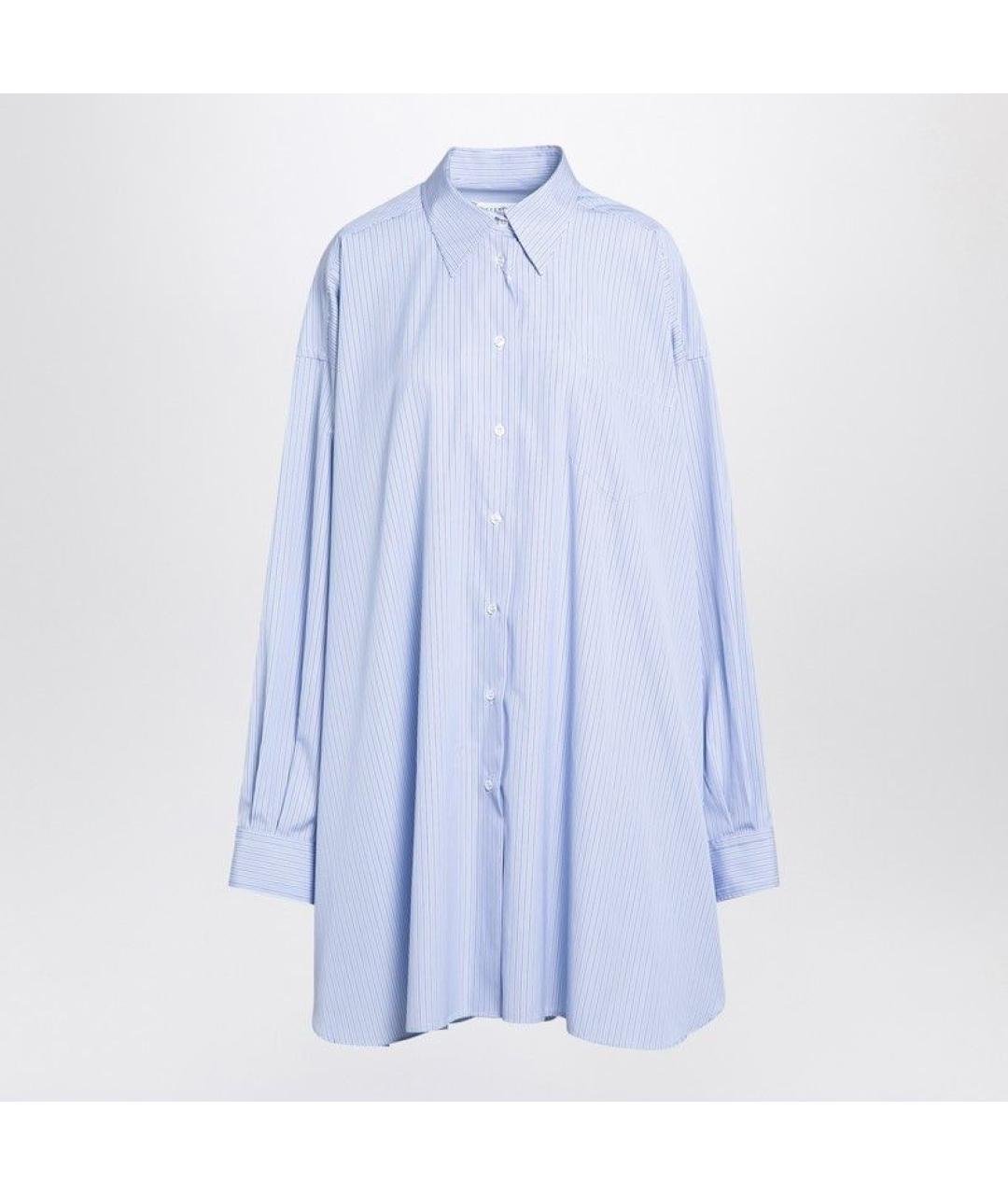 MAISON MARGIELA Голубая хлопковая рубашка, фото 3