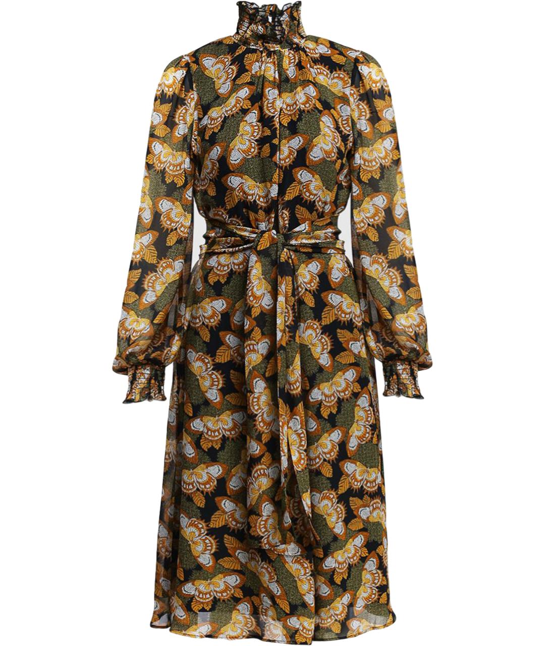 MAX MARA Коричневое вискозное повседневное платье, фото 1