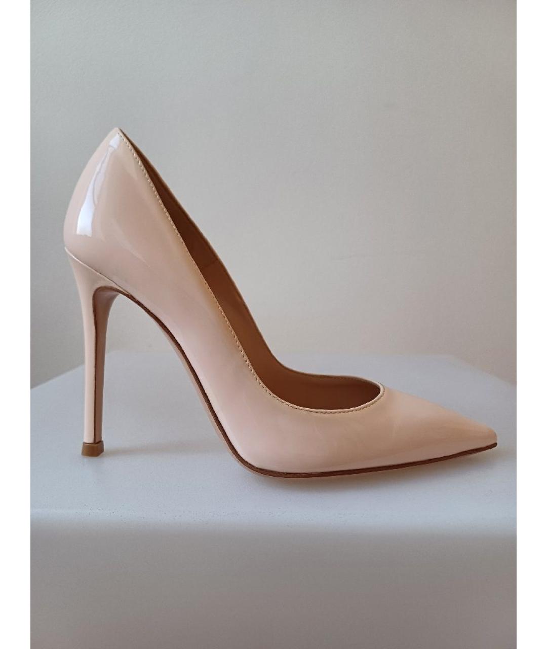 GIANVITO ROSSI Розовые кожаные туфли, фото 9