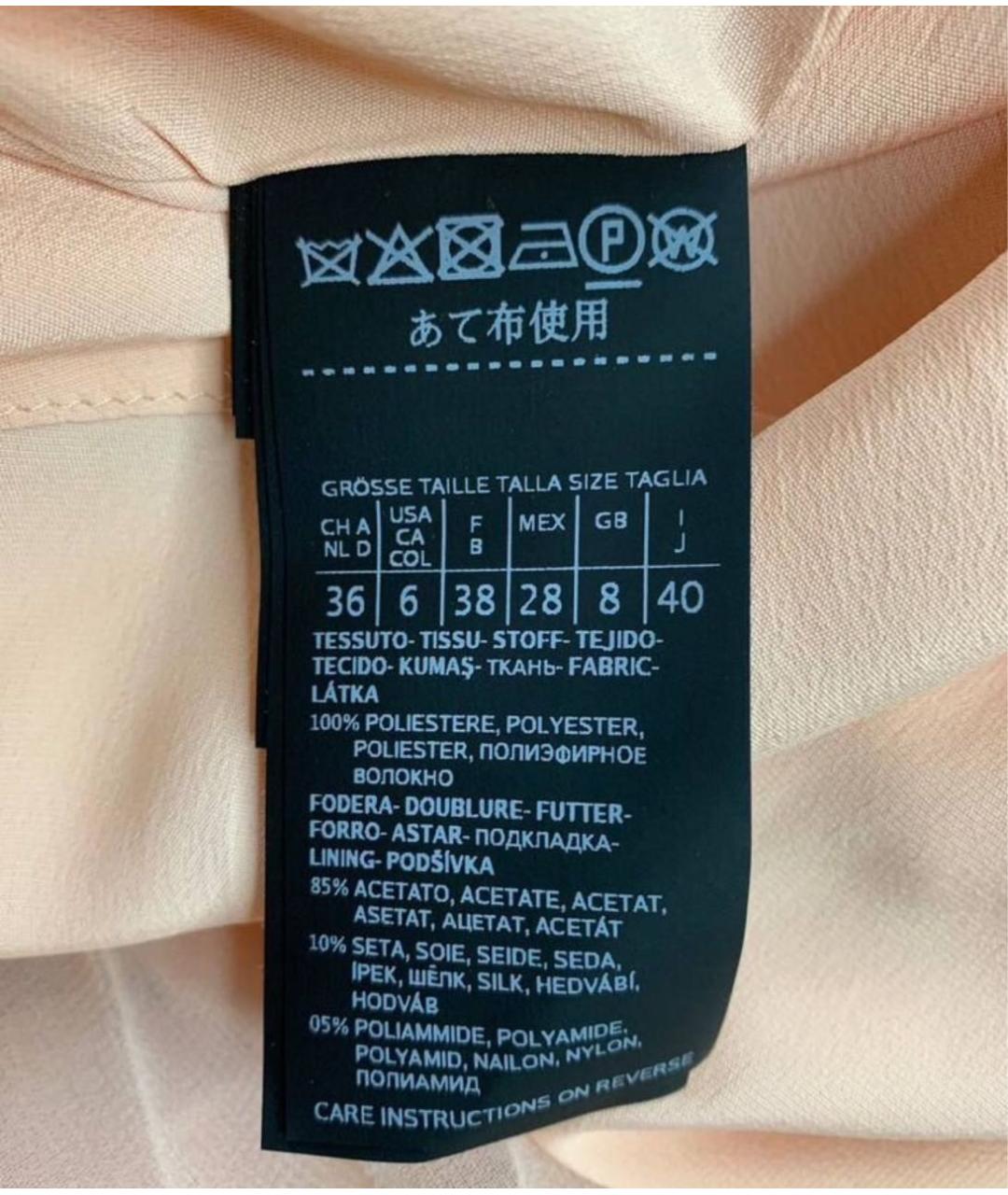 MAX MARA Розовое ацетатное вечернее платье, фото 3