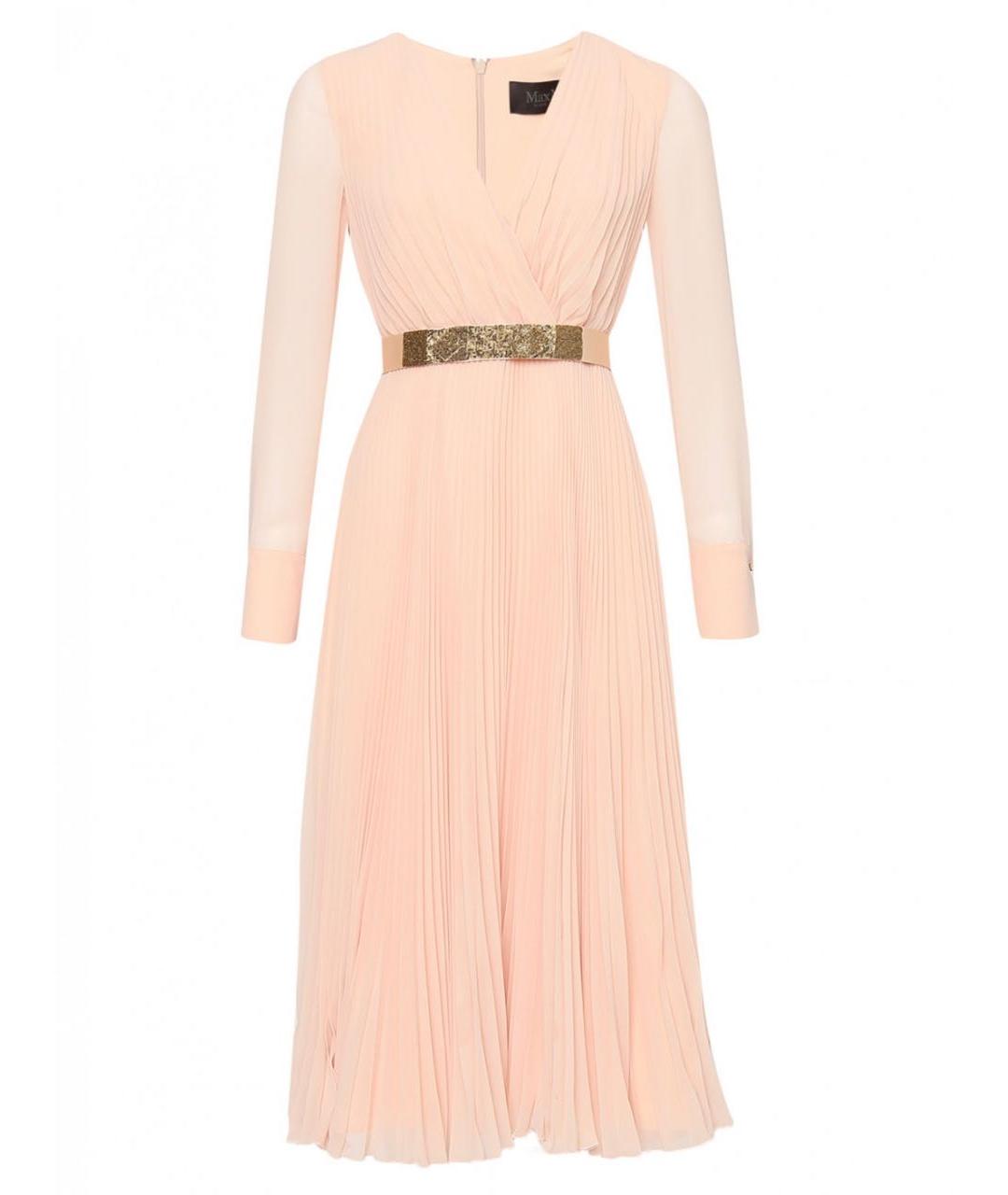 MAX MARA Розовое ацетатное вечернее платье, фото 8