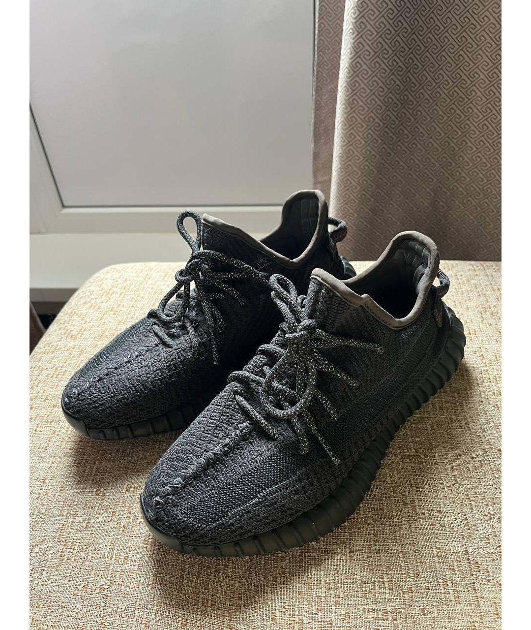 ADIDAS YEEZY Черные текстильные кроссовки, фото 8