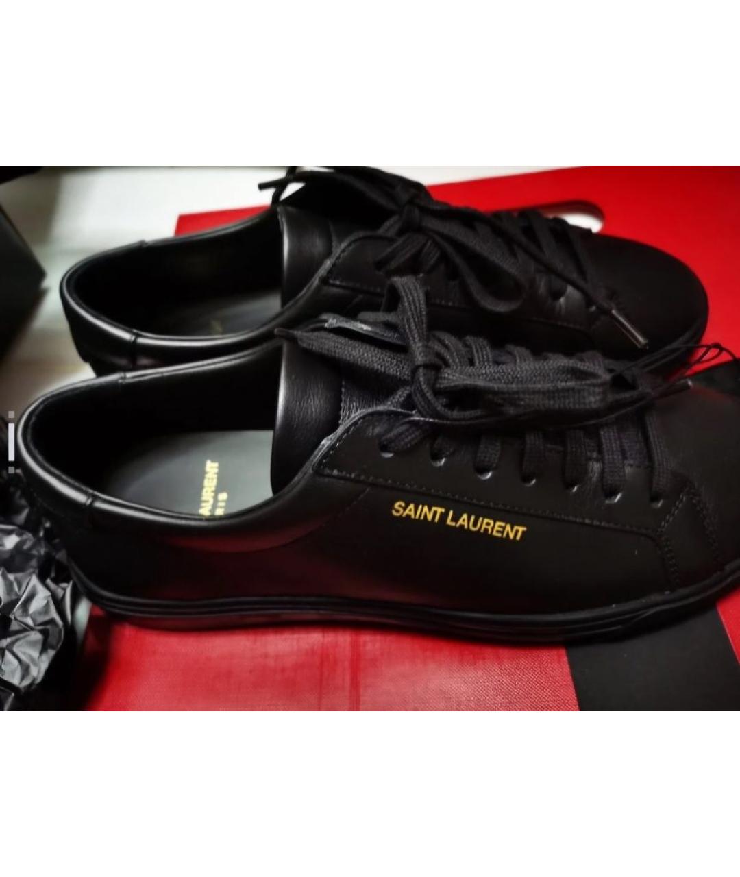 SAINT LAURENT Черные кеды, фото 5