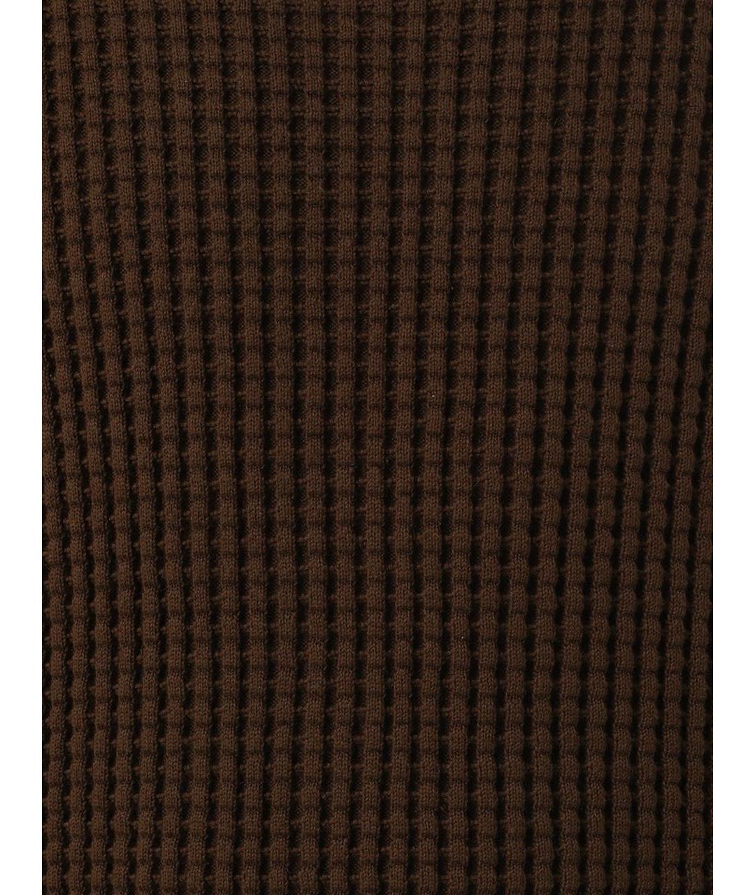 BOTTEGA VENETA Коричневый хлопковый джемпер / свитер, фото 3