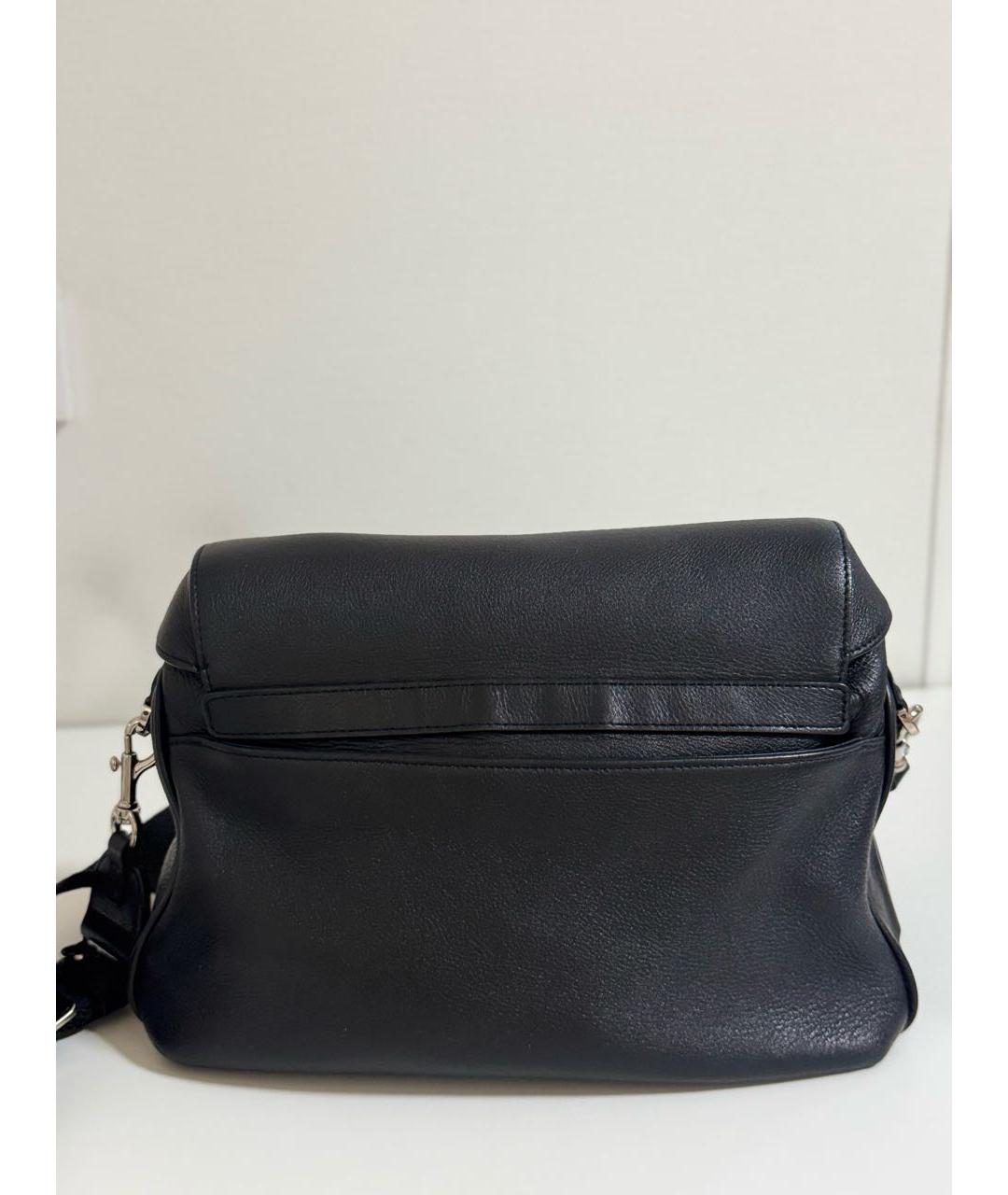 FURLA Черная кожаная сумка на плечо, фото 3