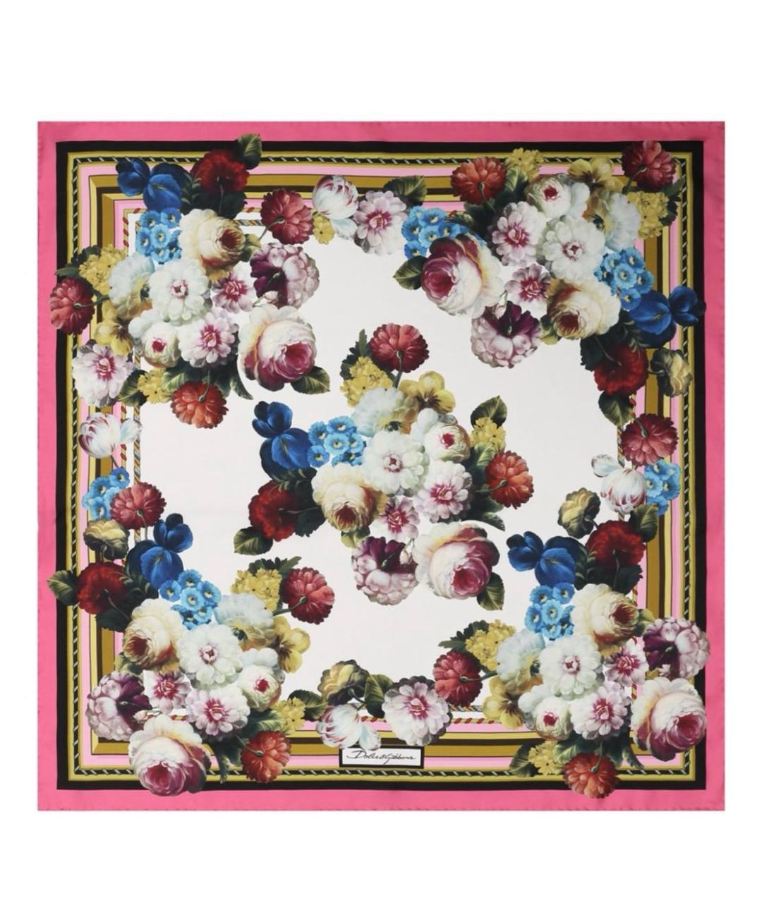 DOLCE&GABBANA Мульти шелковый платок, фото 1