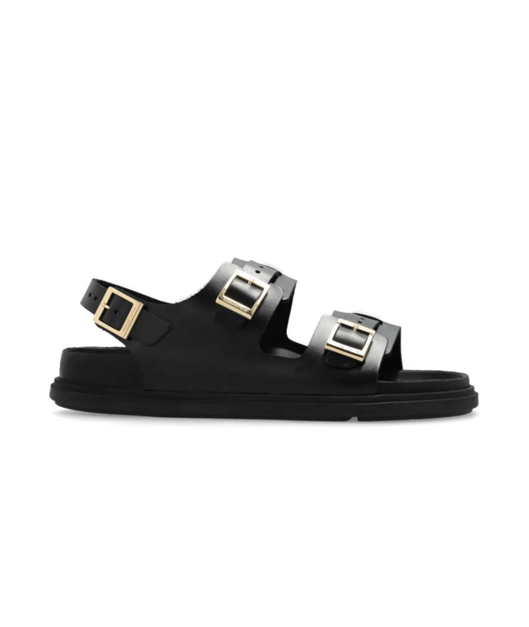 BIRKENSTOCK Черные кожаные сандалии, фото 9