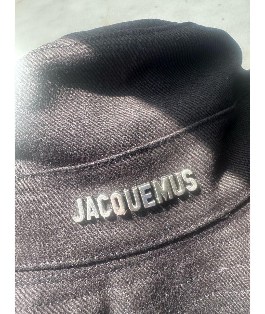 JACQUEMUS Черная хлопковая панама, фото 3