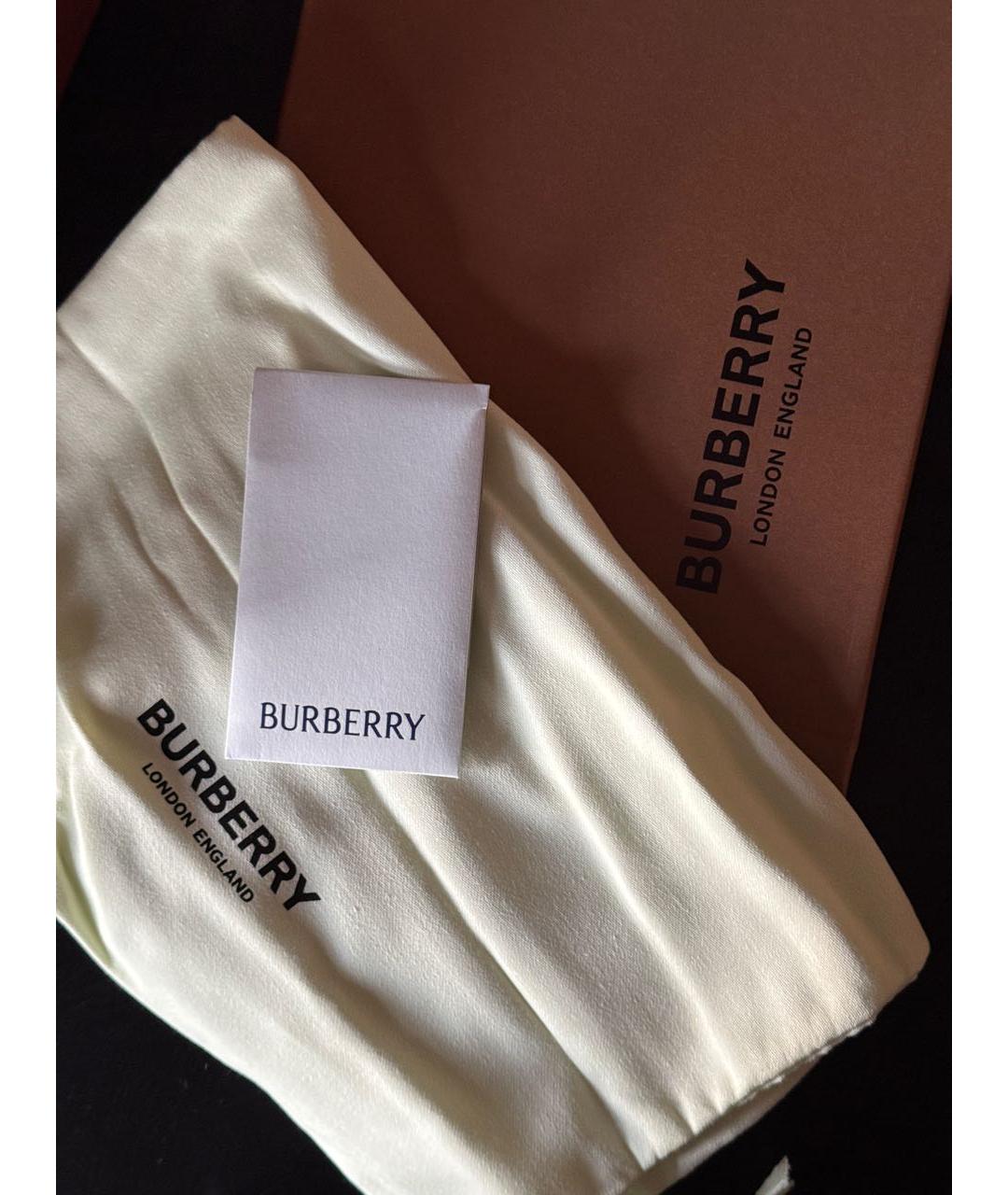 BURBERRY Бежевые текстильные кеды, фото 5