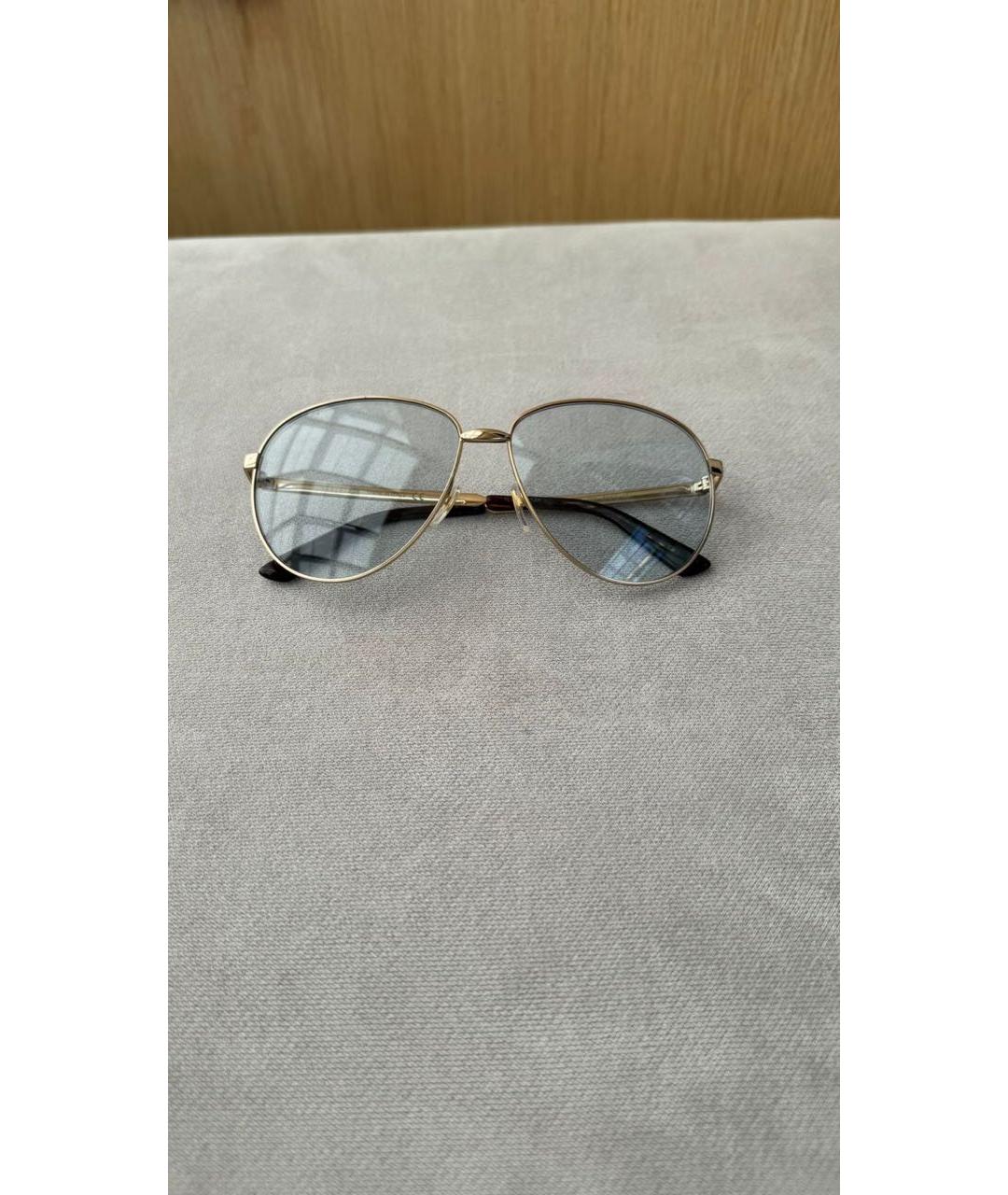 GUCCI Голубые металлические солнцезащитные очки, фото 9