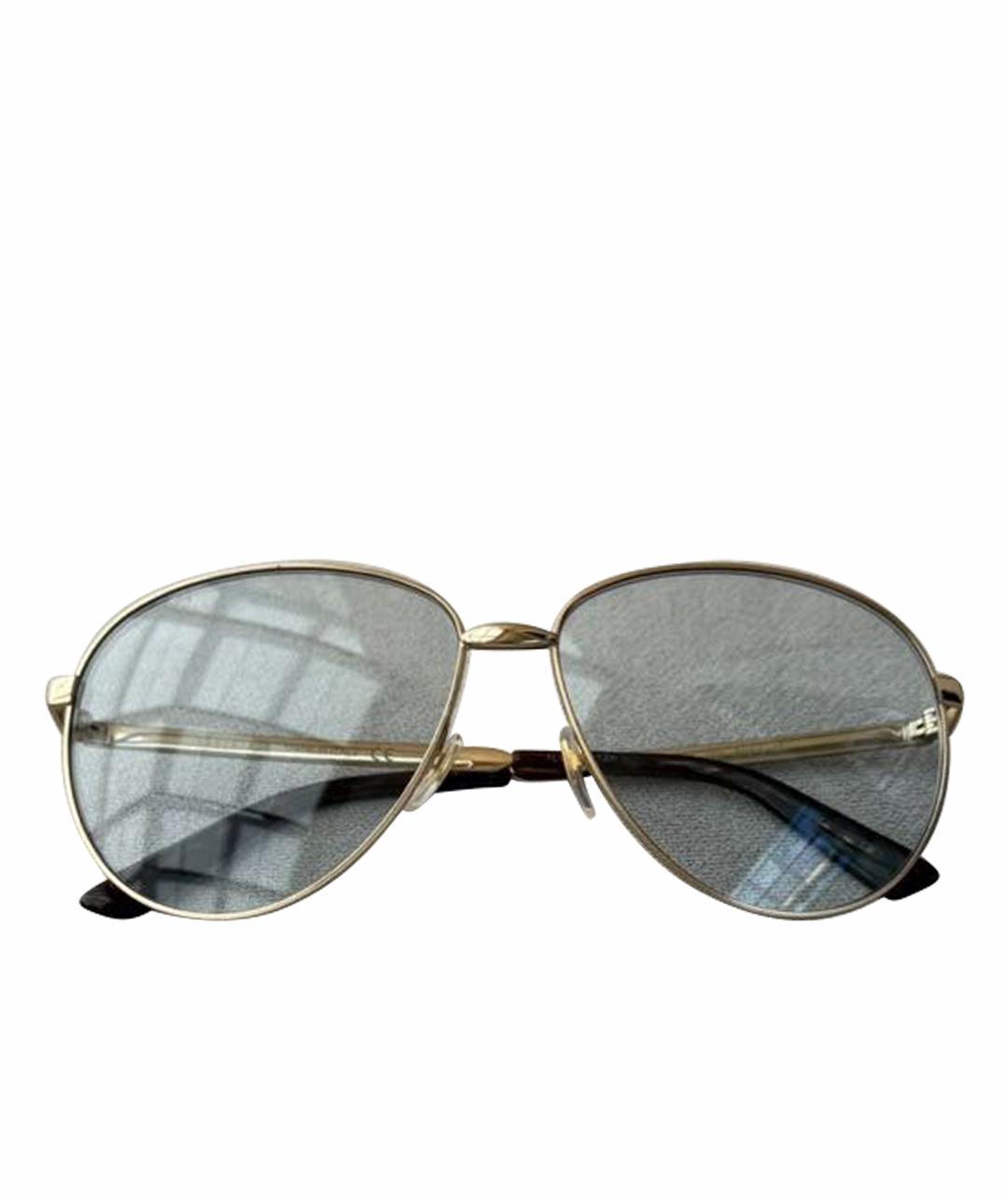 GUCCI Голубые металлические солнцезащитные очки, фото 1