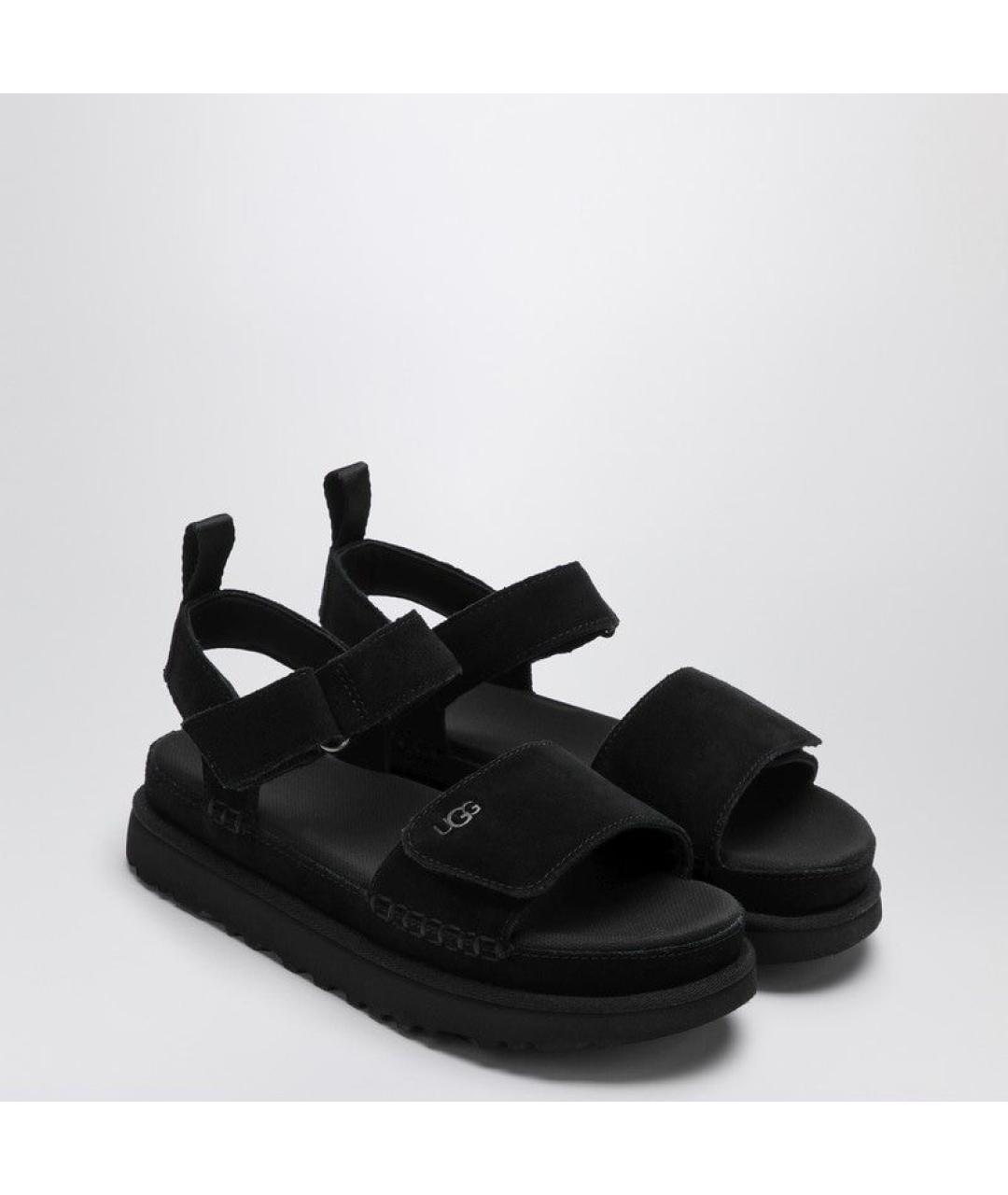 UGG AUSTRALIA Черные сандалии, фото 2