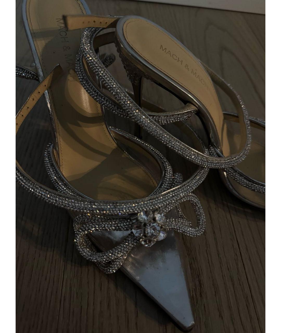 MACH&MACH Серебряные кожаные туфли, фото 5
