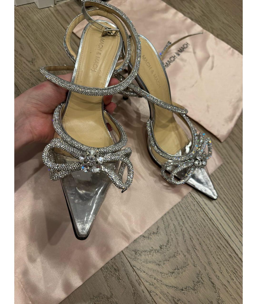 MACH&MACH Серебряные кожаные туфли, фото 7