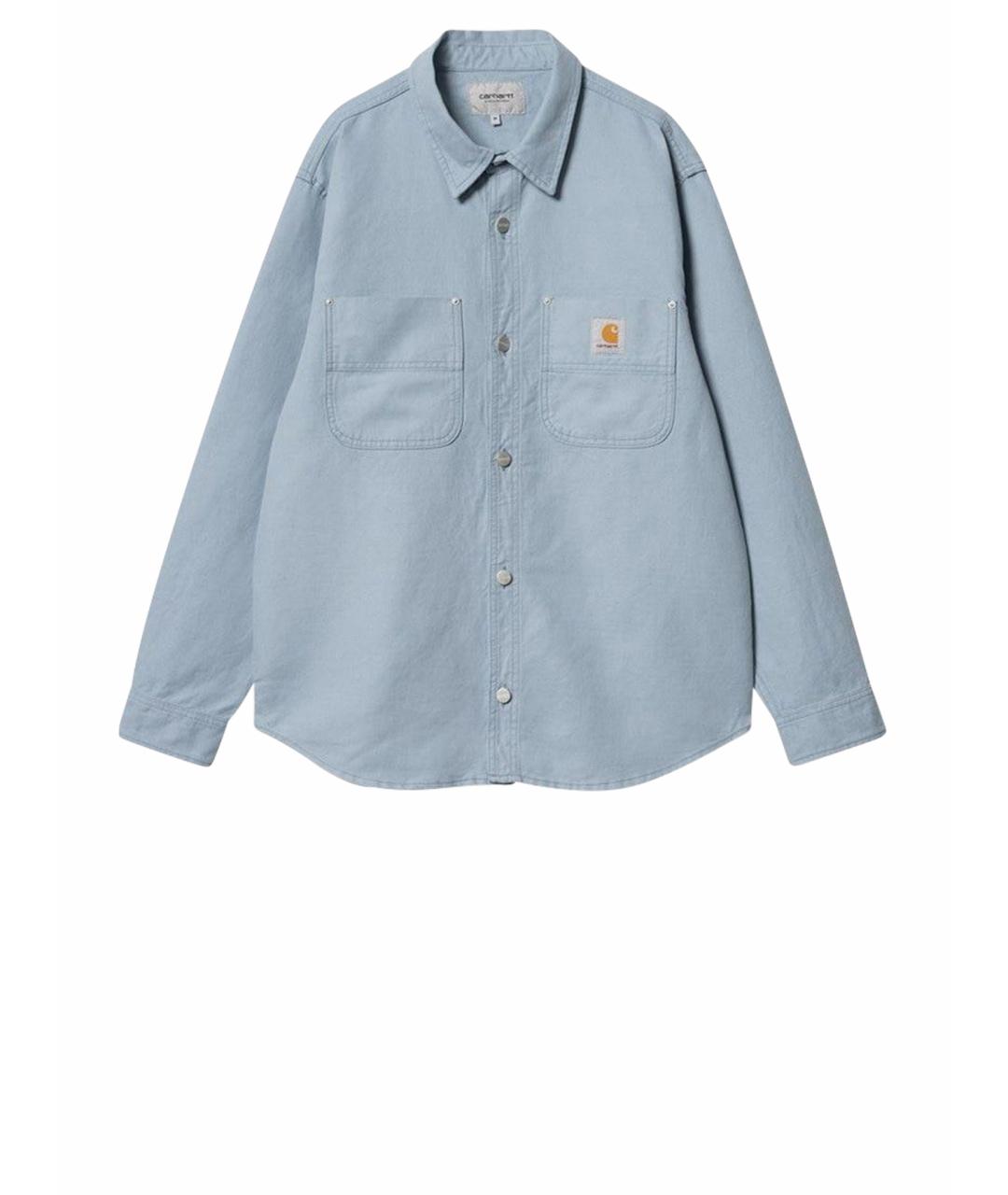 CARHARTT WIP Голубая хлопковая кэжуал рубашка, фото 1