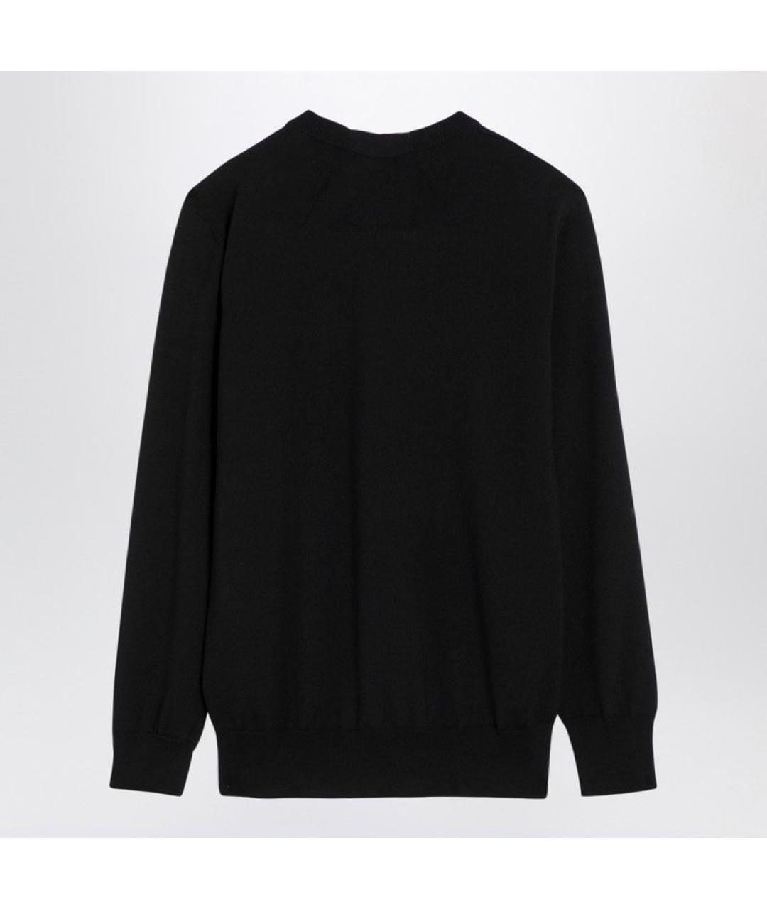 JIL SANDER Черный шерстяной джемпер / свитер, фото 2