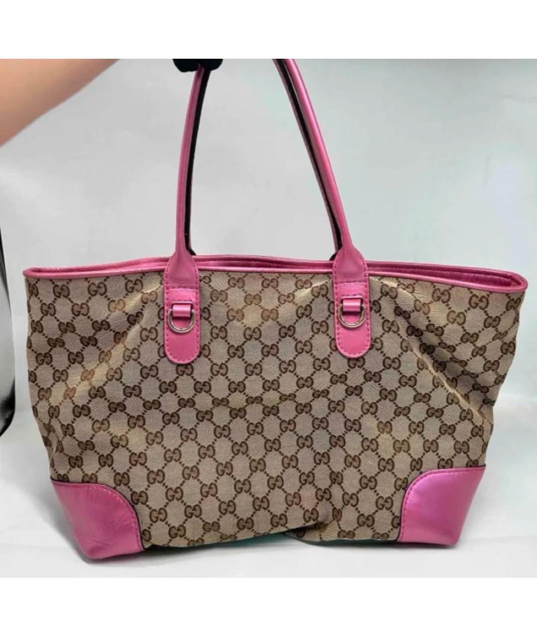 GUCCI Розовая сумка тоут, фото 4