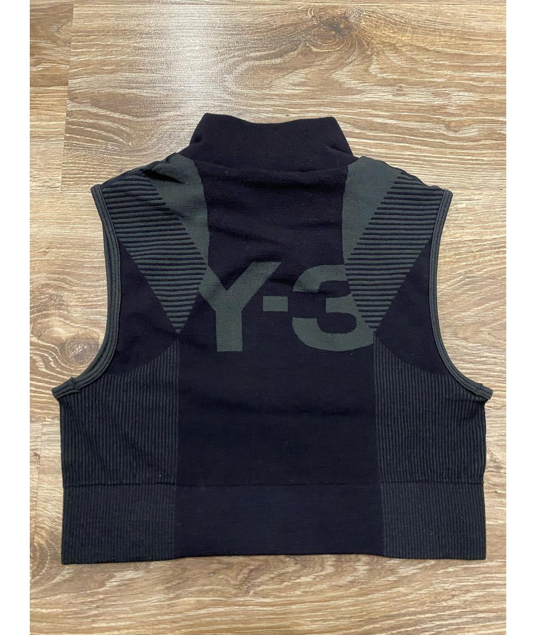 Y-3 Черная полиамидовая футболка, фото 8