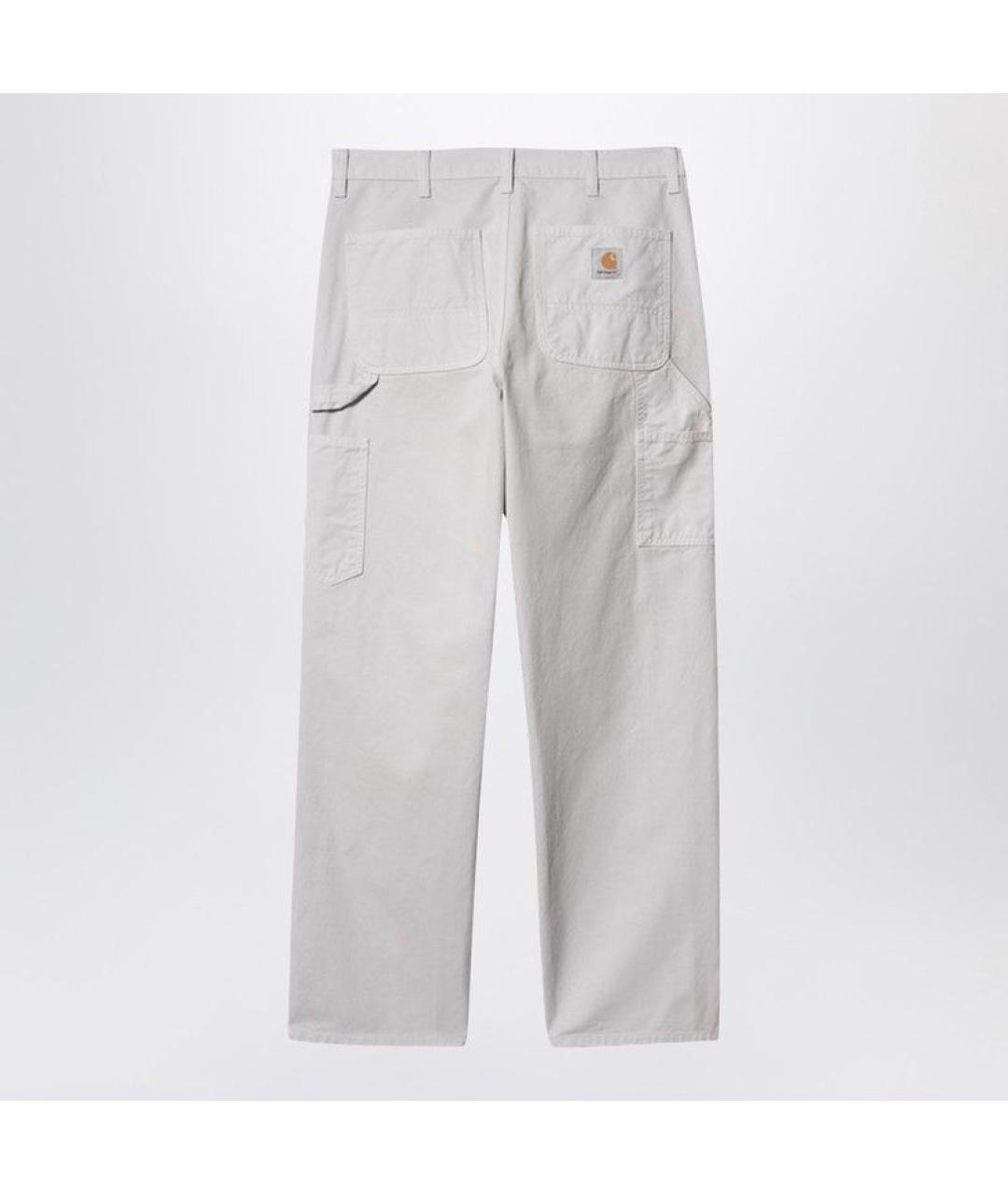 CARHARTT WIP Белые хлопковые повседневные брюки, фото 2