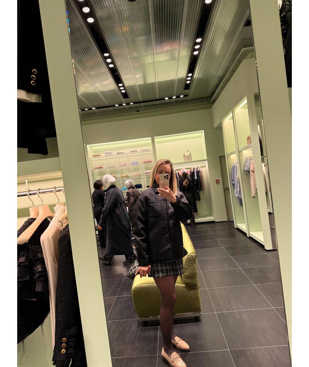 PRADA Черная полиэстеровая куртка, фото 8