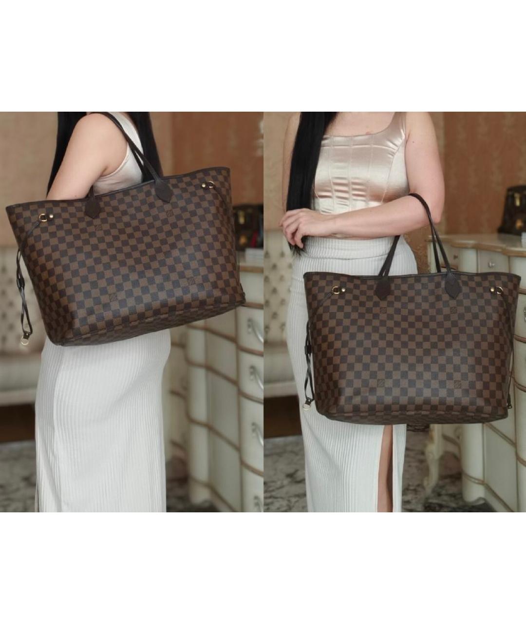 LOUIS VUITTON Коричневая сумка тоут, фото 5