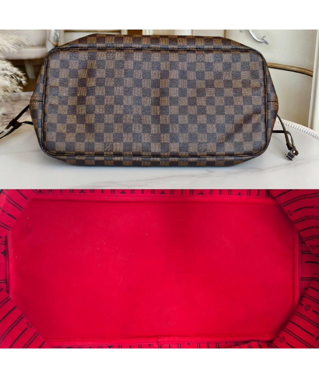 LOUIS VUITTON Коричневая сумка тоут, фото 8