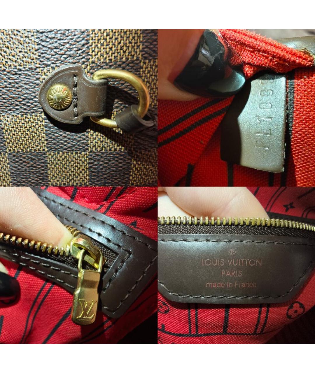 LOUIS VUITTON Коричневая сумка тоут, фото 6