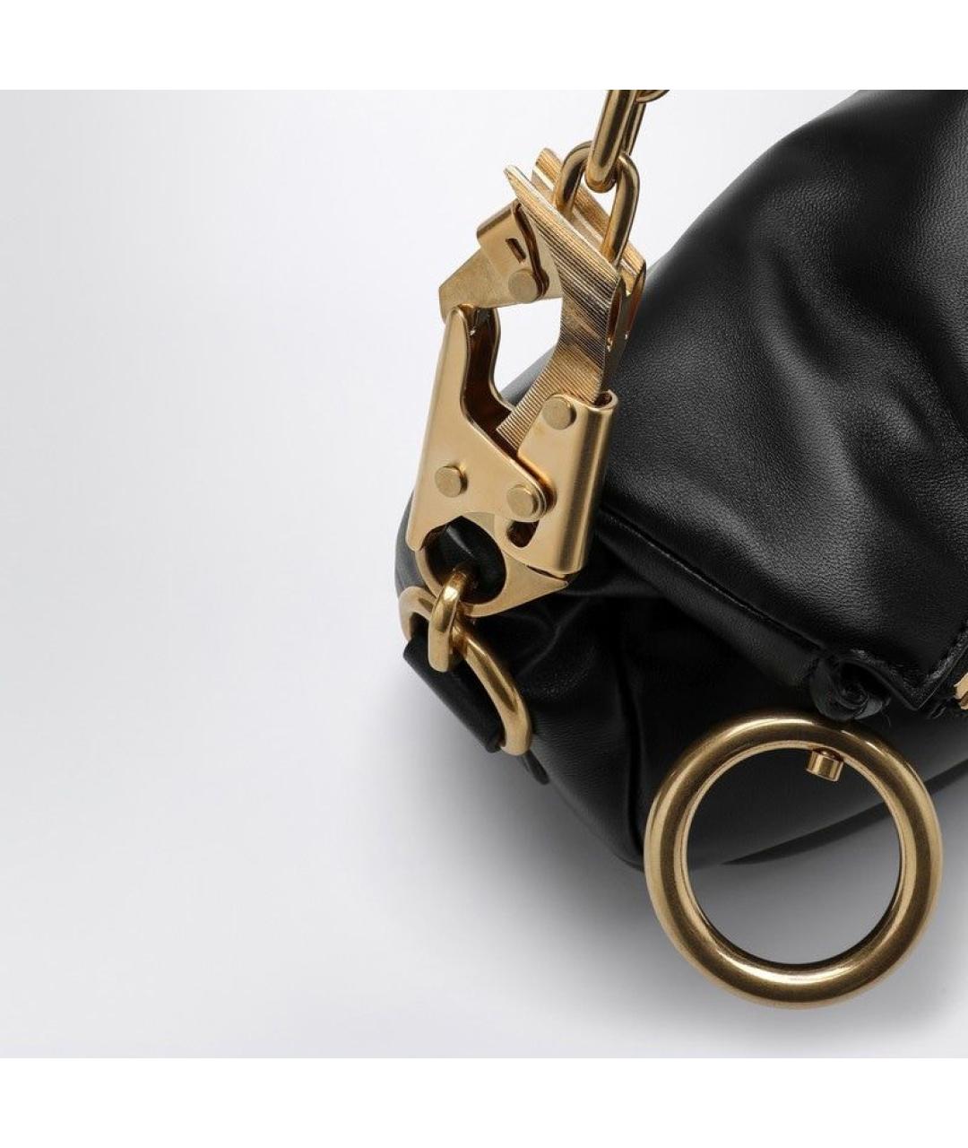 BURBERRY Черная кожаная сумка через плечо, фото 5
