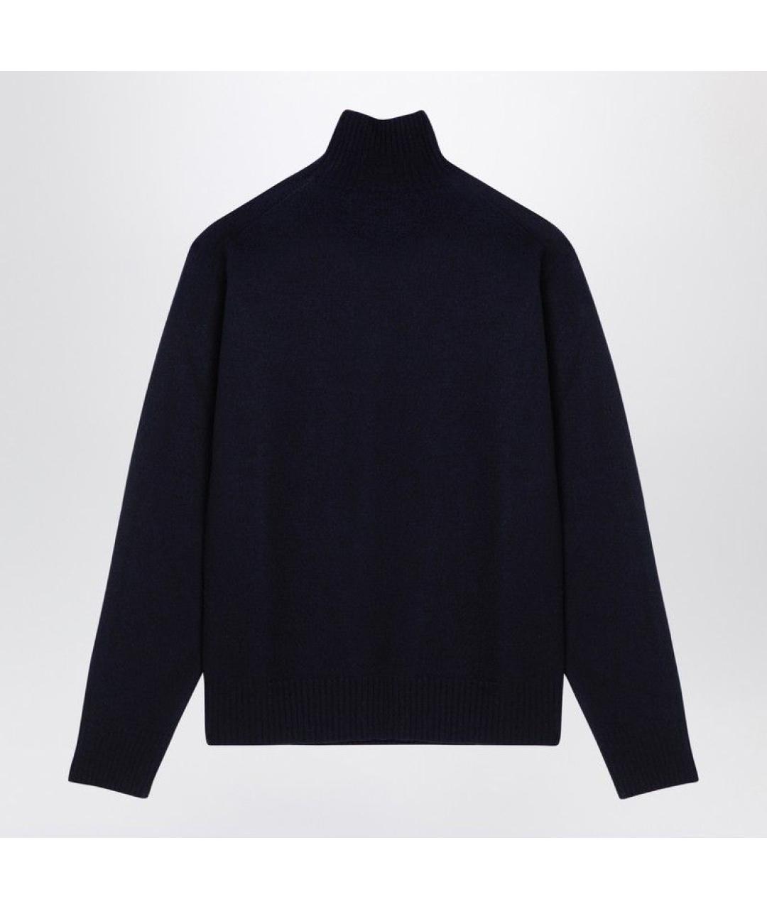 JIL SANDER Синяя шерстяная водолазка, фото 2