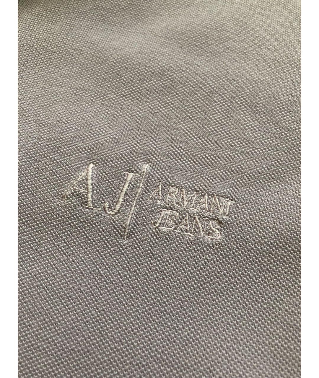 ARMANI JEANS Фиолетовое хлопковое поло с коротким рукавом, фото 6