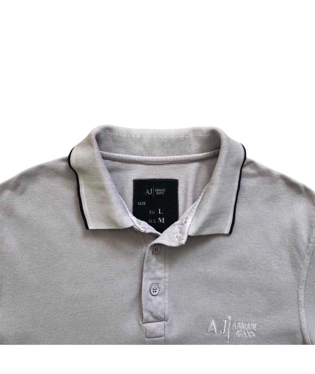ARMANI JEANS Фиолетовое хлопковое поло с коротким рукавом, фото 3