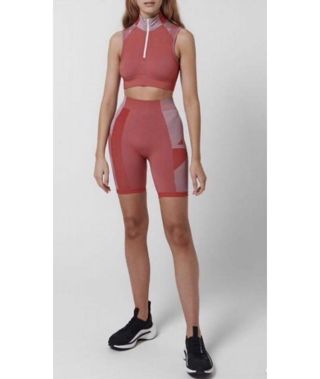 Y-3 Бордовая полиамидовая футболка, фото 7