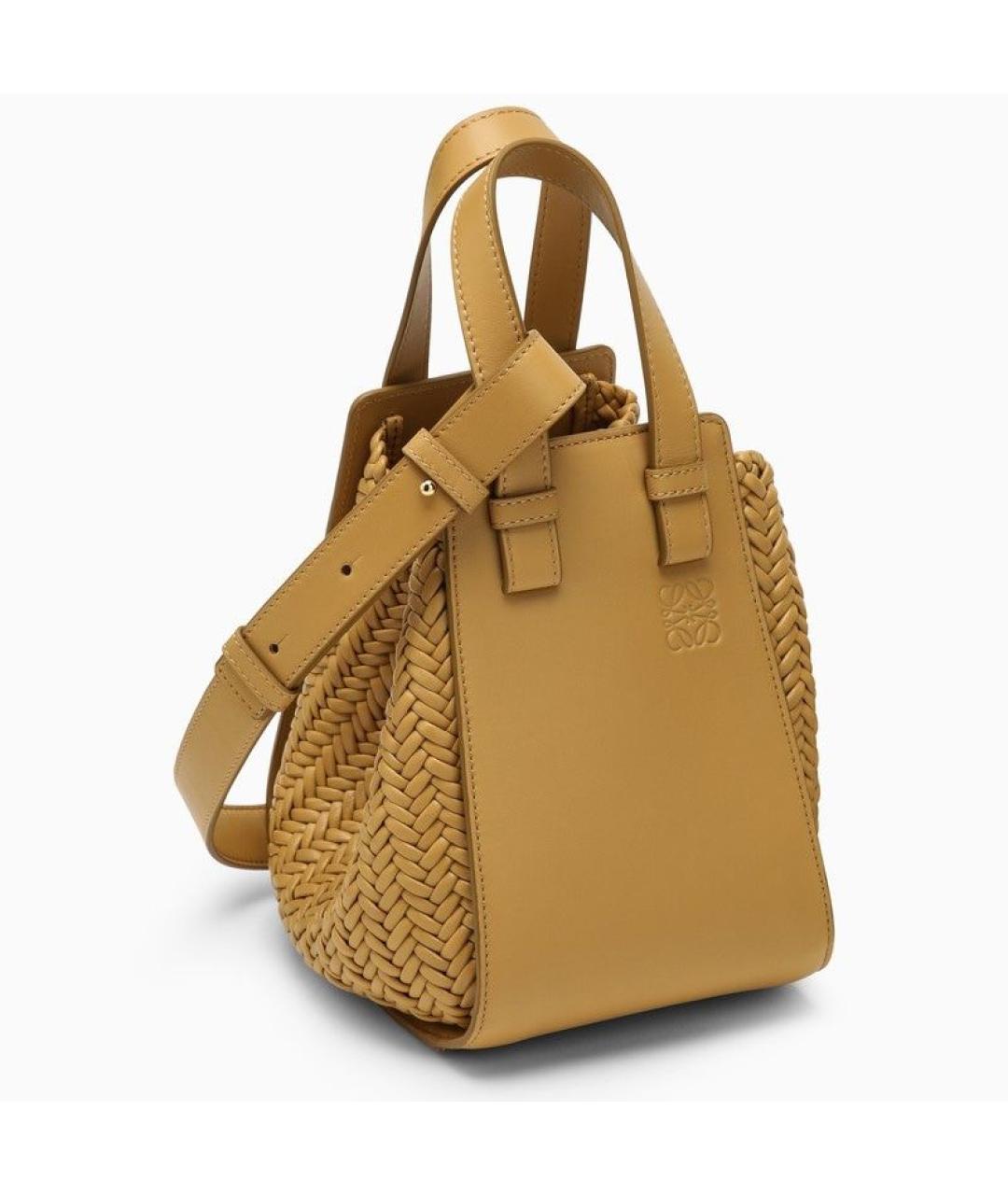 LOEWE Коричневая кожаная сумка с короткими ручками, фото 2
