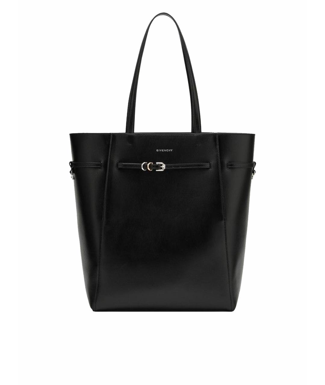 GIVENCHY Черная кожаная сумка тоут, фото 1