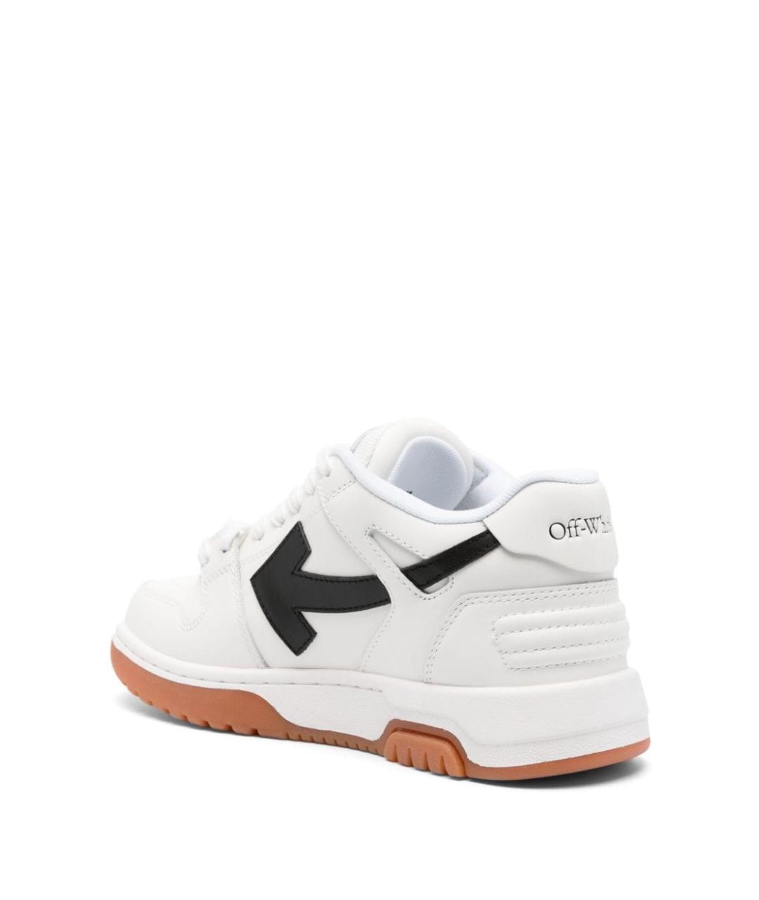 OFF-WHITE Белые кожаные кроссовки, фото 3