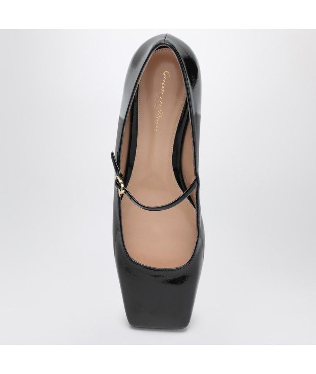 GIANVITO ROSSI Черные кожаные балетки, фото 3