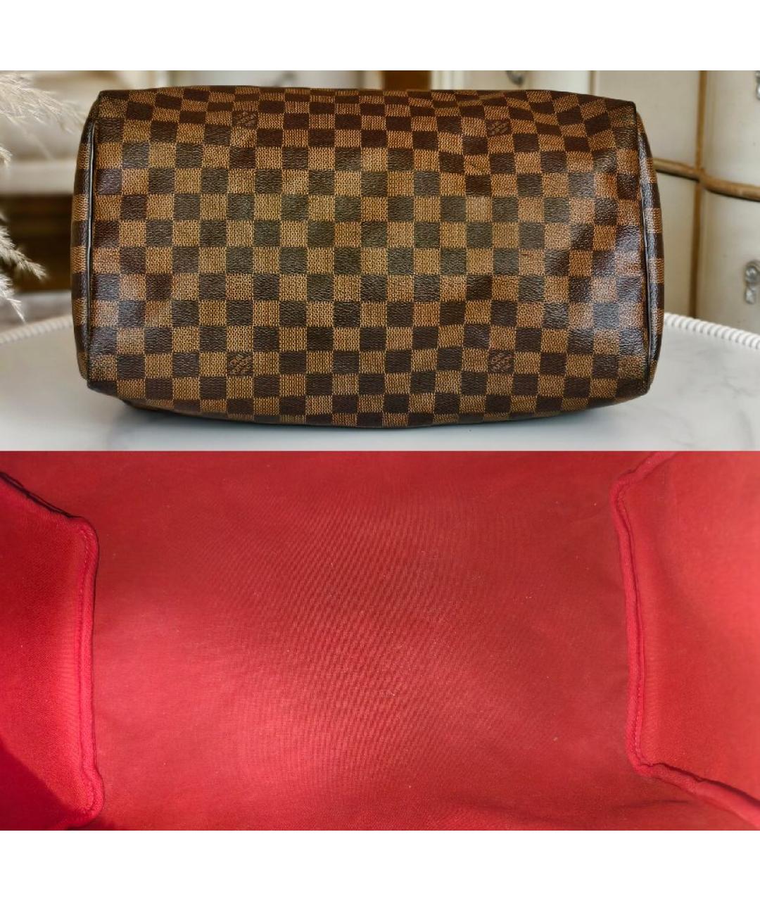 LOUIS VUITTON Коричневая сумка с короткими ручками, фото 8