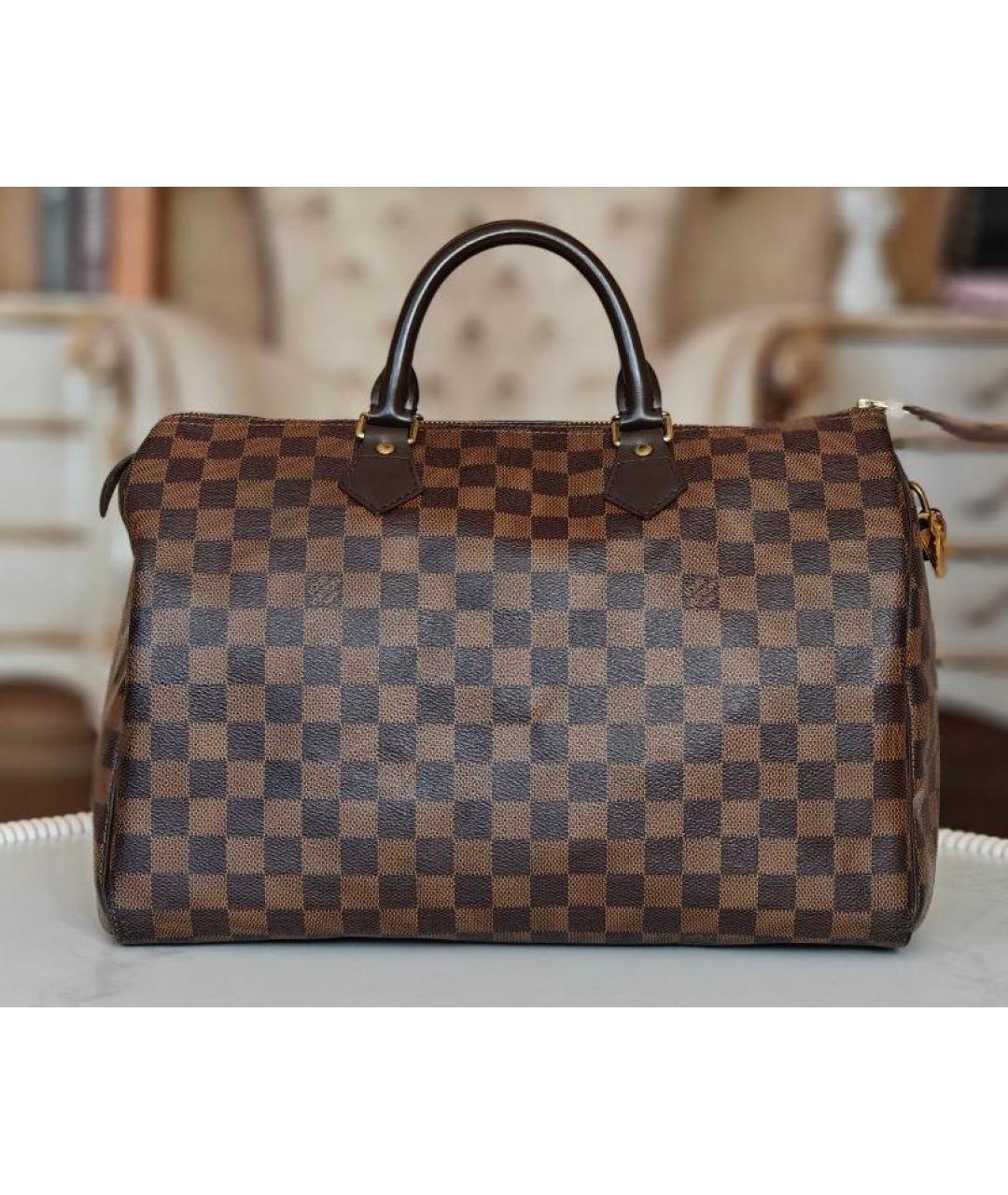 LOUIS VUITTON Коричневая сумка с короткими ручками, фото 9
