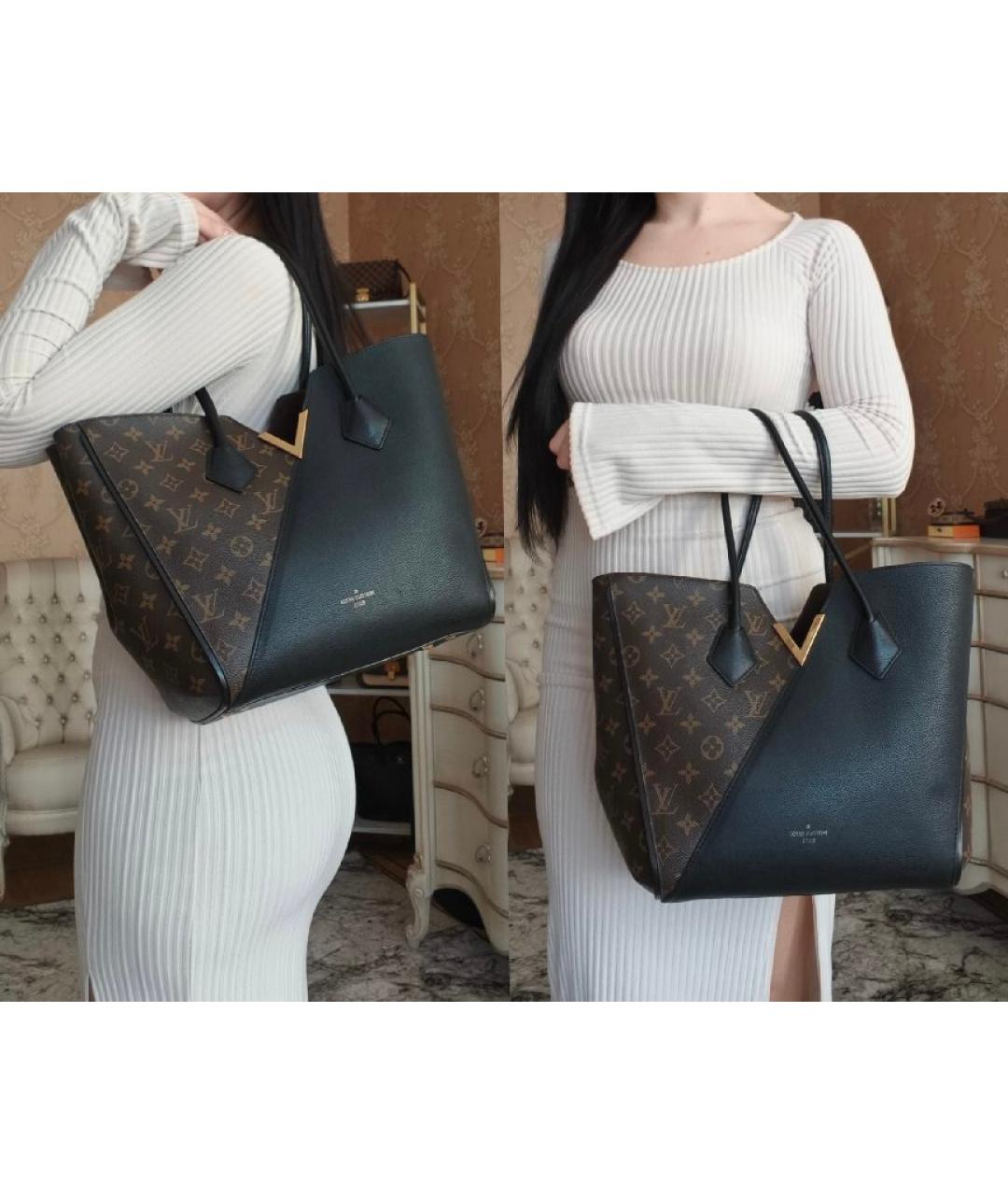 LOUIS VUITTON Коричневая сумка тоут, фото 4