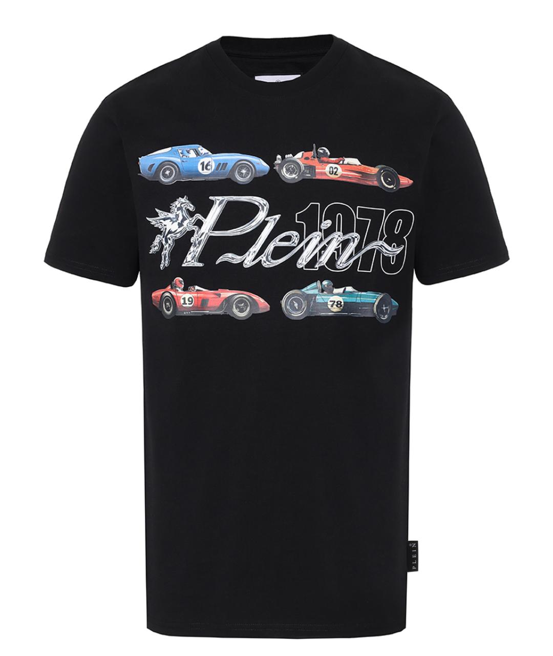 PHILIPP PLEIN Черная хлопковая футболка, фото 1